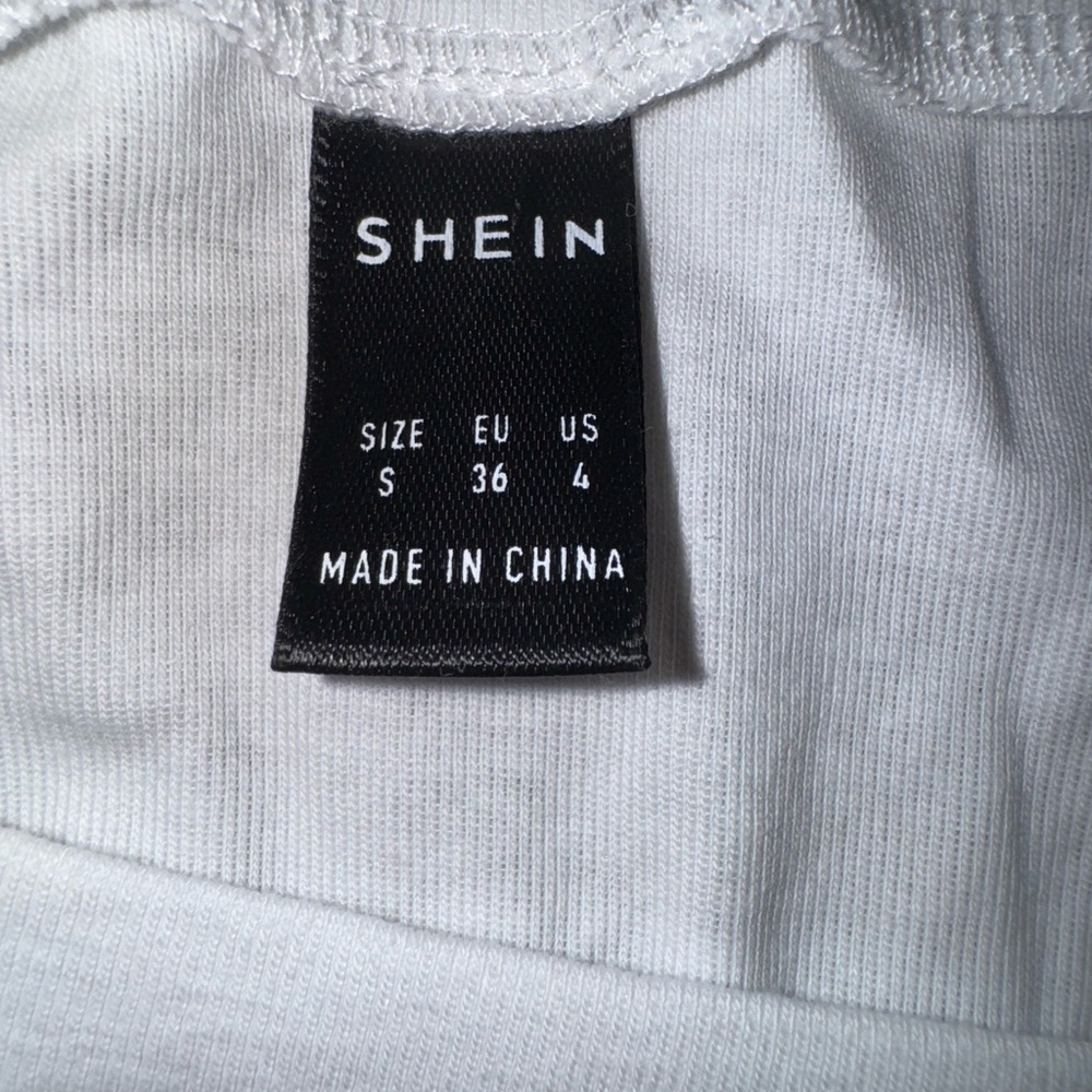 SHEIN White Tee with Blue Los Angeles Print - Picture 3 of 4